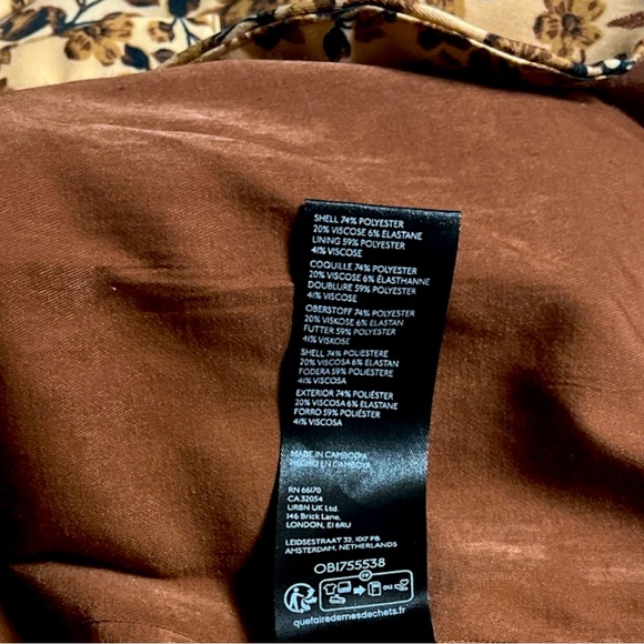 Free People Cali Floral Print Boxy Single Breasted Blazer - Picture 11 of 11